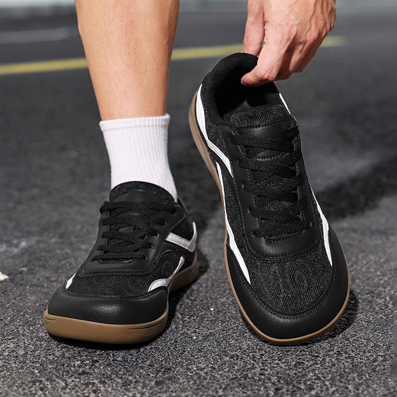 Men Barefoot Casual Flats Women Driving Shoes Unisex Black Wide Head Walking Shoes Couple Yoga Fitness Shoes Large Size