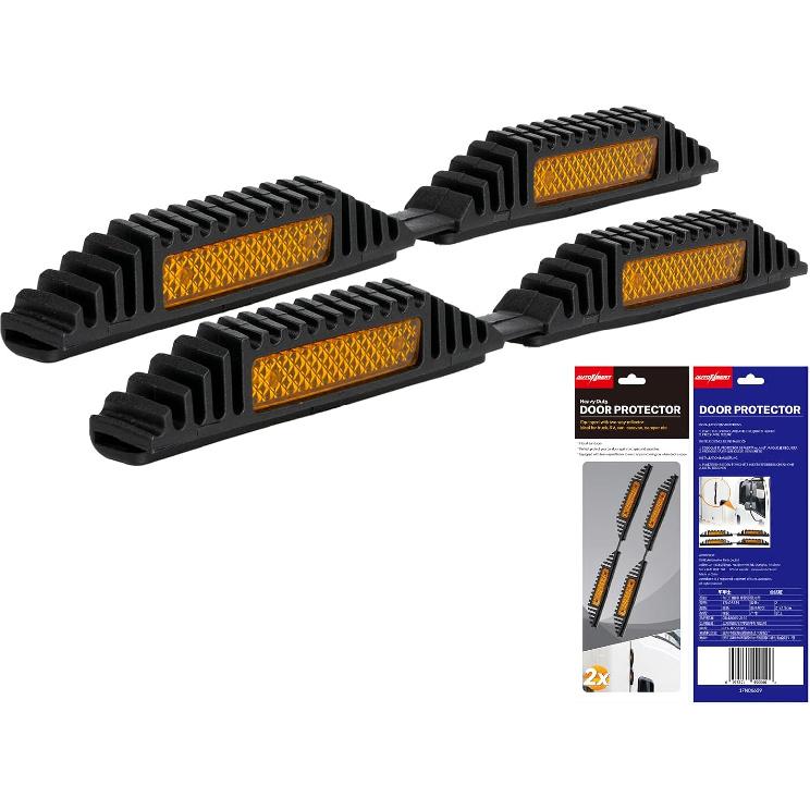 

AUTOXBERT 4PCS Car Door Guard Protector Edge Strip Cover Reflectors Anti-collision Sticker for vans, trucks, pickups, RVs, and more (Yellow) 2 PCS