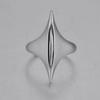 Adjustable Open Ring Women Men Geometric Cone Shape Minimalist Sterling Plated Copper Jewelry Vintage Artistic