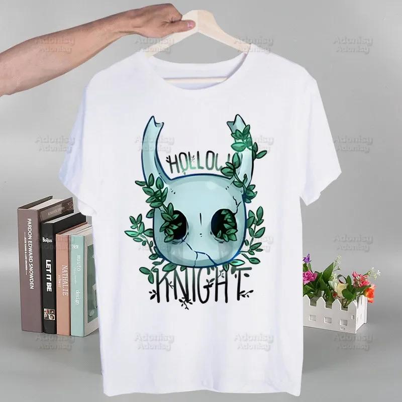 Hollow Knight Módne T-shirt s potlačou Letné Unisex Novinka Krátky rukáv Hra Kreslený film Unisex Tričko Unisex Zábavné topy Tričko