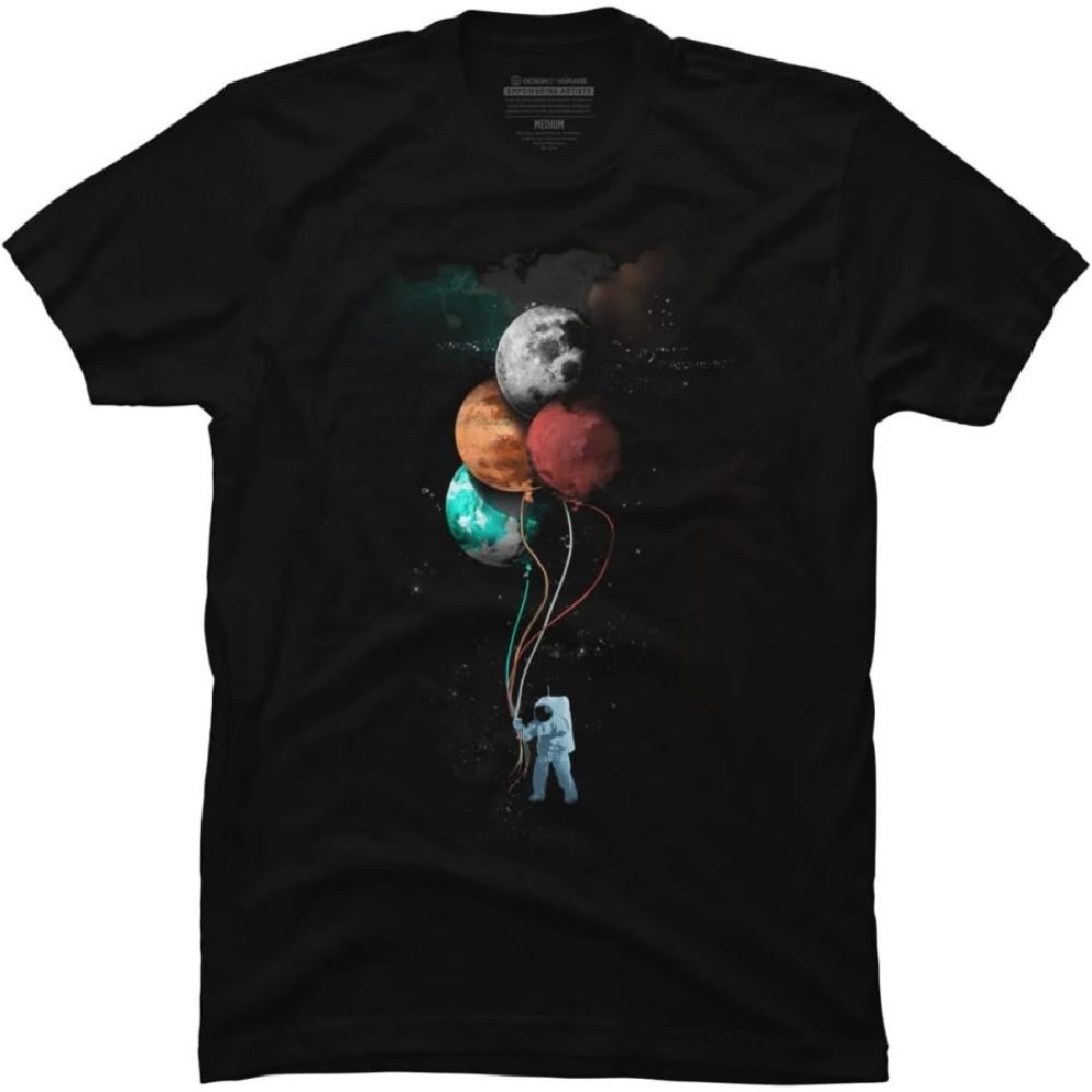 Мужская футболка Design By Humans «Путешествие космонавта» от gloopz - - S