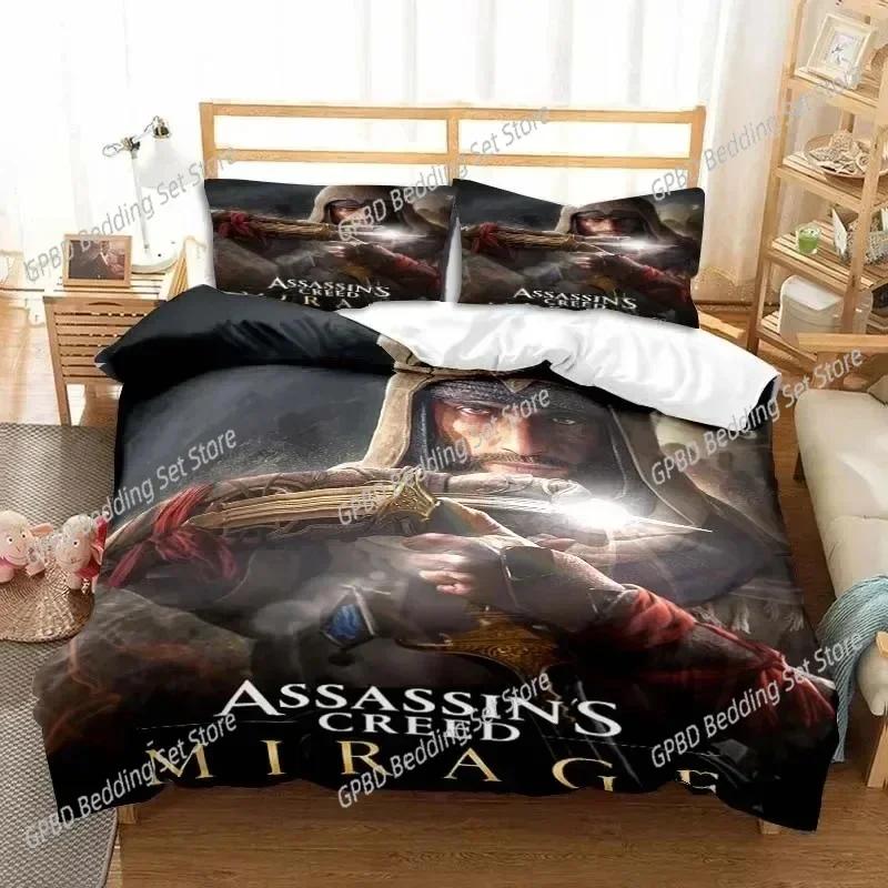 New Game A-Assassin S Creed Art Bedding Set Bedroom Soft Modern Bedspreads Comefortable Kids Duvet Cover Quilt Cover Pillowcase