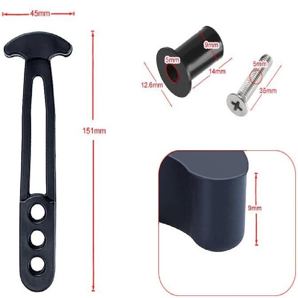 Curea Telescopică Scară Barcă, Grad Marin, Reținere Sigură, Bandă de Blocare din Cauciuc cu 3 Găuri de Montare Reglabile pentru Scară cu 2 Trepte, 3 Trepte sau 4 Trepte