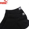 PUMA Socks for Men, Large LOGO Casual Boat Socks, 3-Pair Pack
