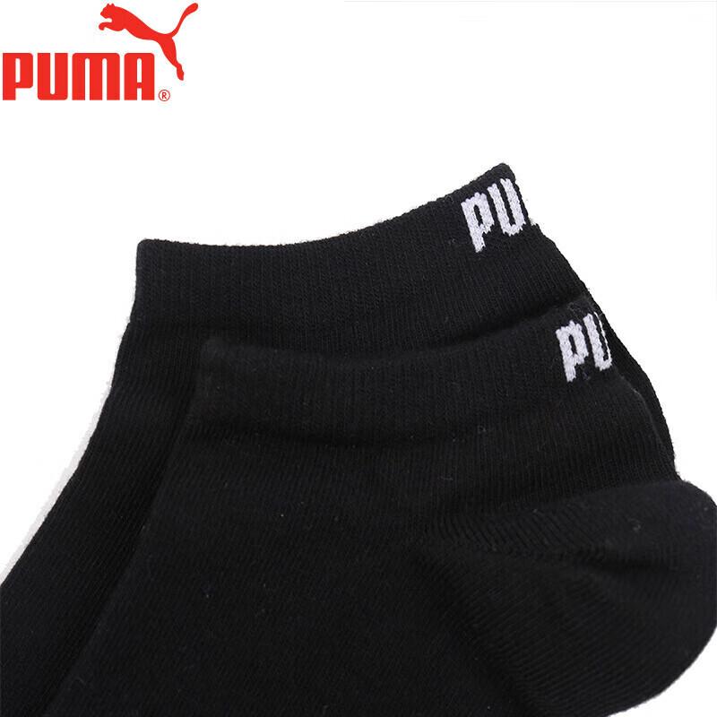 PUMA Socks for Men, Large LOGO Casual Boat Socks, 3-Pair Pack