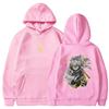 Vintage Harajuku Demon Slayer Hoodies Fall Winter Fleece Sweatshirts Manga Zenitsu Graphic Hooded Streetwear Men Women Clothing