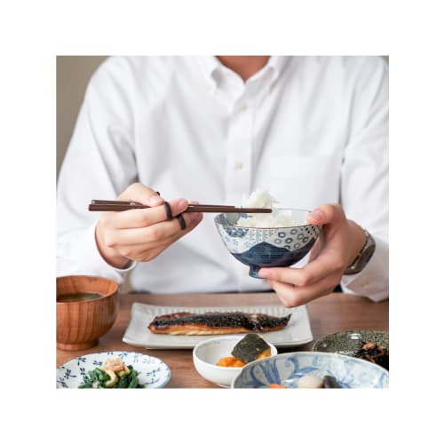 Asahi Koyo EDISON Edison Spisepinner III, Høyrehendt, Mørkebrun, 20cm, Voksen, Designet for Riktig Hold, Bare Sett Fingeren i Ringen,