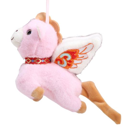 

Плюшевая кукла-лошадь брелок год лошади зодиакальное украшение подвесная плюшевая игрушка для машины сумки подарок на китайский Новый год благоприятный символ благословения розовый