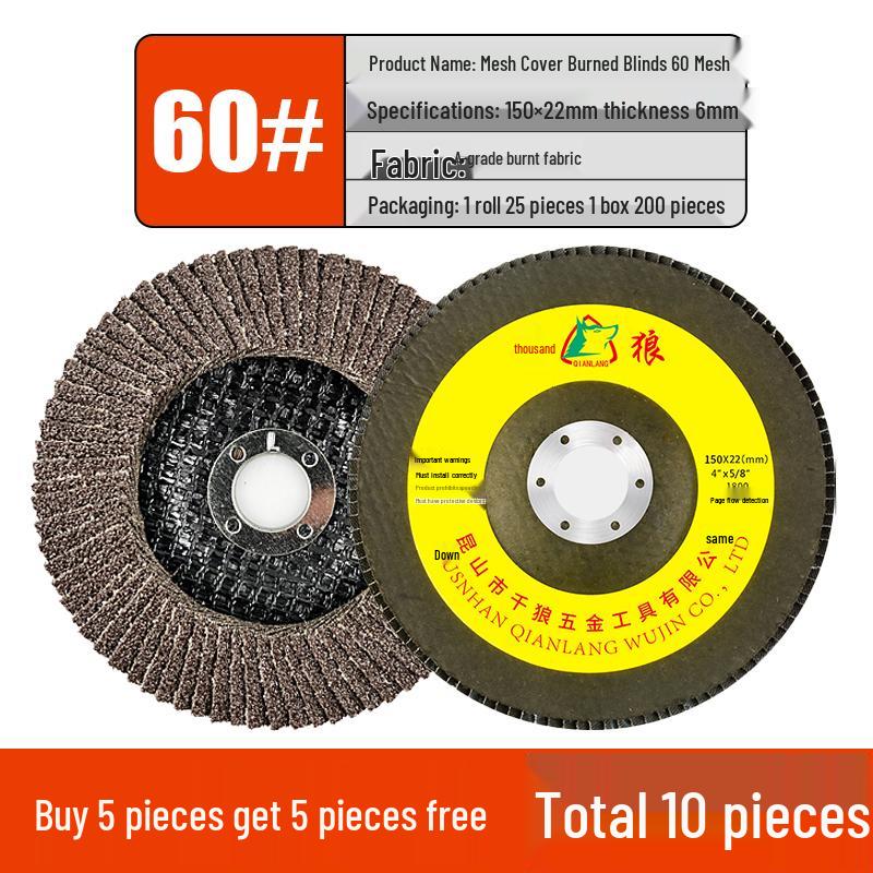 Flap Disc Grinding Wheel for Angle Grinder - 125/150/180mm, Metal & Stainless Steel Sandpaper