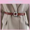 Ladies Leather Belt With Alloy Buckle For Fashion Casual And Office Style