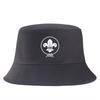 Vintage Fleur De Lis Graphic Bucket Hat World Scout Emblem Print Cotton FisherUnisex Cap Unisex Casual Summer Outdoor Sport Hat