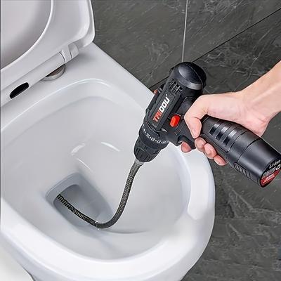 Resorte especial para dragado para taladro eléctrico de 2 m Dragado de cabeza integrada no desmontable Inodoro en cocina y baño.