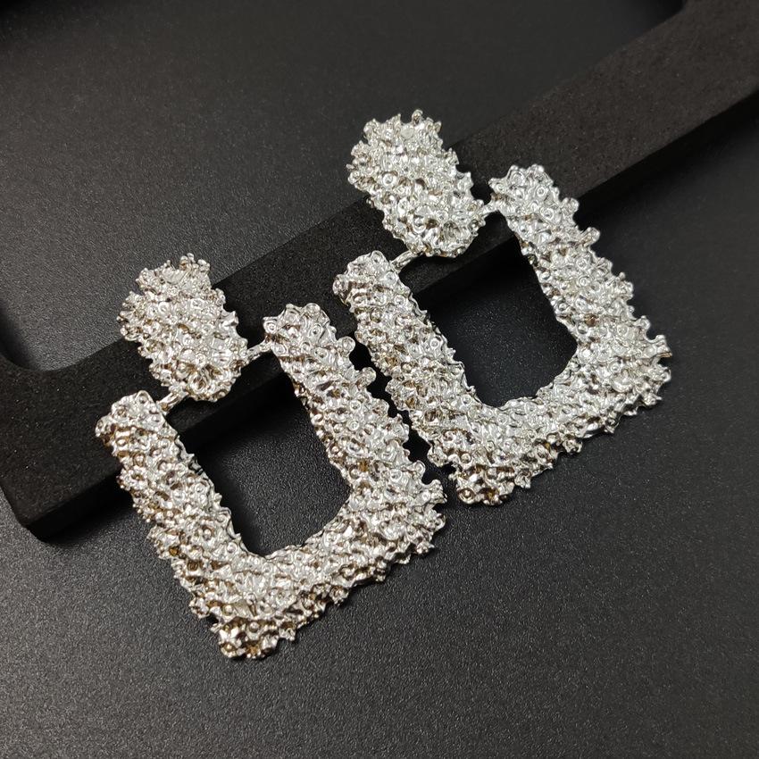 

Europe and the United States sell well, alloy geometric earrings, irregular convex earrings, Bohemian special