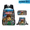 ROBLOX Blox Fruits Grund- und Sekundarschule Schultasche Kinderrucksack Rucksack mit großem Fassungsvermögen Umhängetasche Federmäppchen