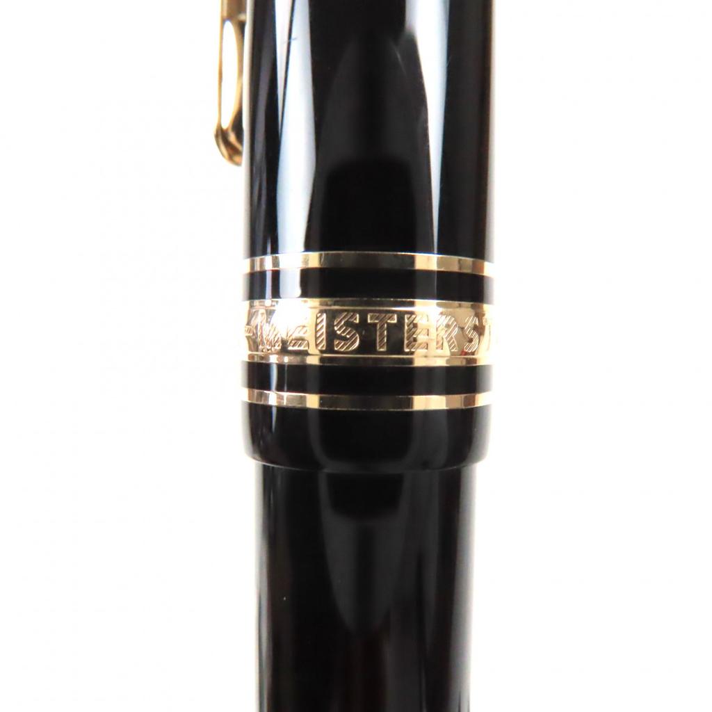 Excellent MONTBLANC fountain pen Meisterstck pix 145 classic Black gold 14K mens Used