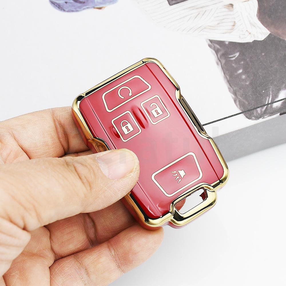 4 Buttons Soft Tpu Car Key Case Cover For Chevrolet Sierra 1500 Sierra 2500Hd Sierra 3500Hd Yukon For Gmc Shell Fob Holder
