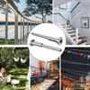 10 stuks Staal Onzichtbare Kabel Leuning set Ontvanger & Swage Stud Einde Kabel Leuningsystemen Geschikt voor Hout/Metalen Palen