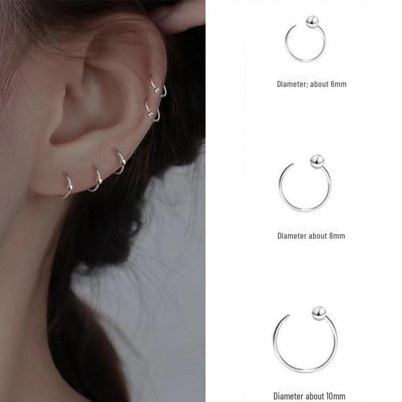 

Stylish Round Bead Earrings: Chic, Versatile, and Unique Design for Women Pair of 6mm