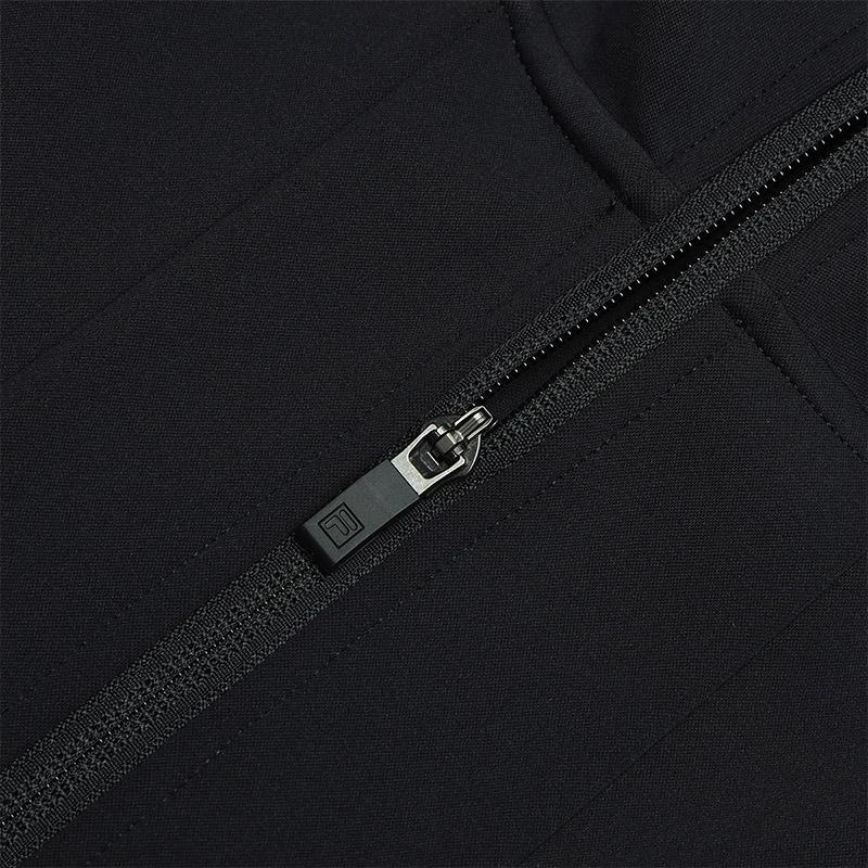 FILA Fashionable Versatile Knitted Hooded Jacket Men Jackets Black F11M513502FBK