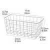 Kitchen Storage Rack Bathroom Seasoning Punch-free Office Dormitory Storage Basket Bathroom Wall-mounted Rack Hanging Basket