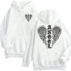 2023 feminino hoodie y2k gótico esqueleto mal asa impressão oversize com capuz topos roupas de casal hip-hop homem streetwear moletom