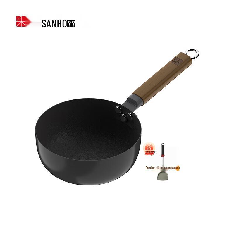 SANHO 20cm Nitrogenized Iron Hammered Milk Pot