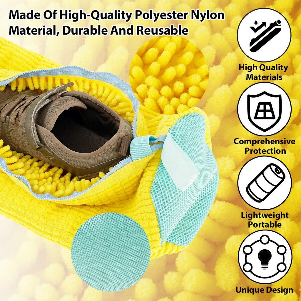 Reusable Shoe Cleaning Bag for Washing Machine Durable Sneaker Washing Bag for Washer and Dryer For Household Cleaning