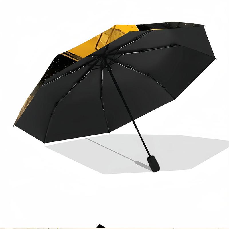 Batman Print Automatic Open Close Umbrella, Portable Foldable Umbrella, for Outdoor Commute Camping Trip, Ideal Birthday Gift