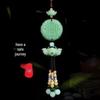 Green Jade Lotus Pixiu Car Pendant Decoration