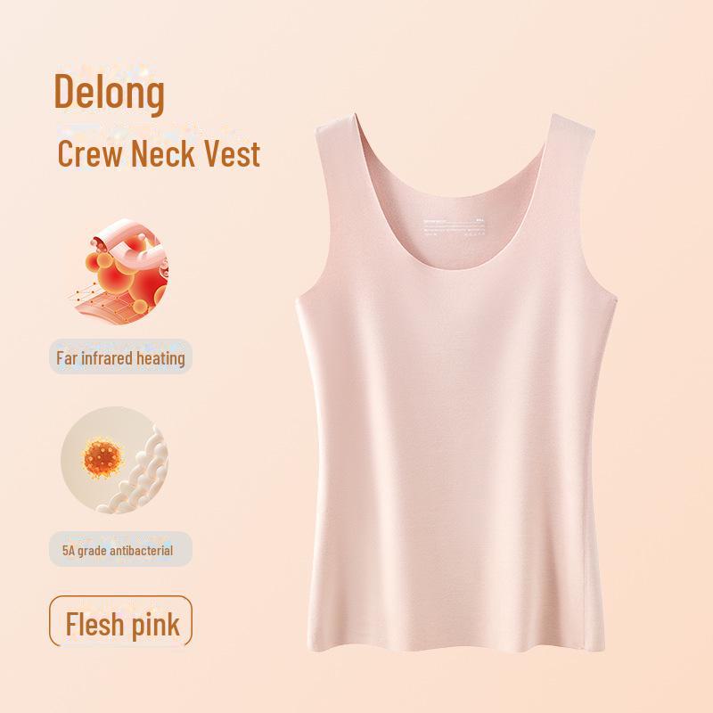 

Женский бесшовный терможилет из бархата - антибактериальный, с начесом, теплый топ для осени и зимы XXL