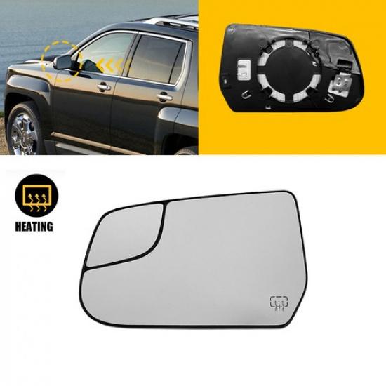 Front Left Mirror Glass Set Driver Side For 2010-2017 Chevy Equinox GMC Terrain