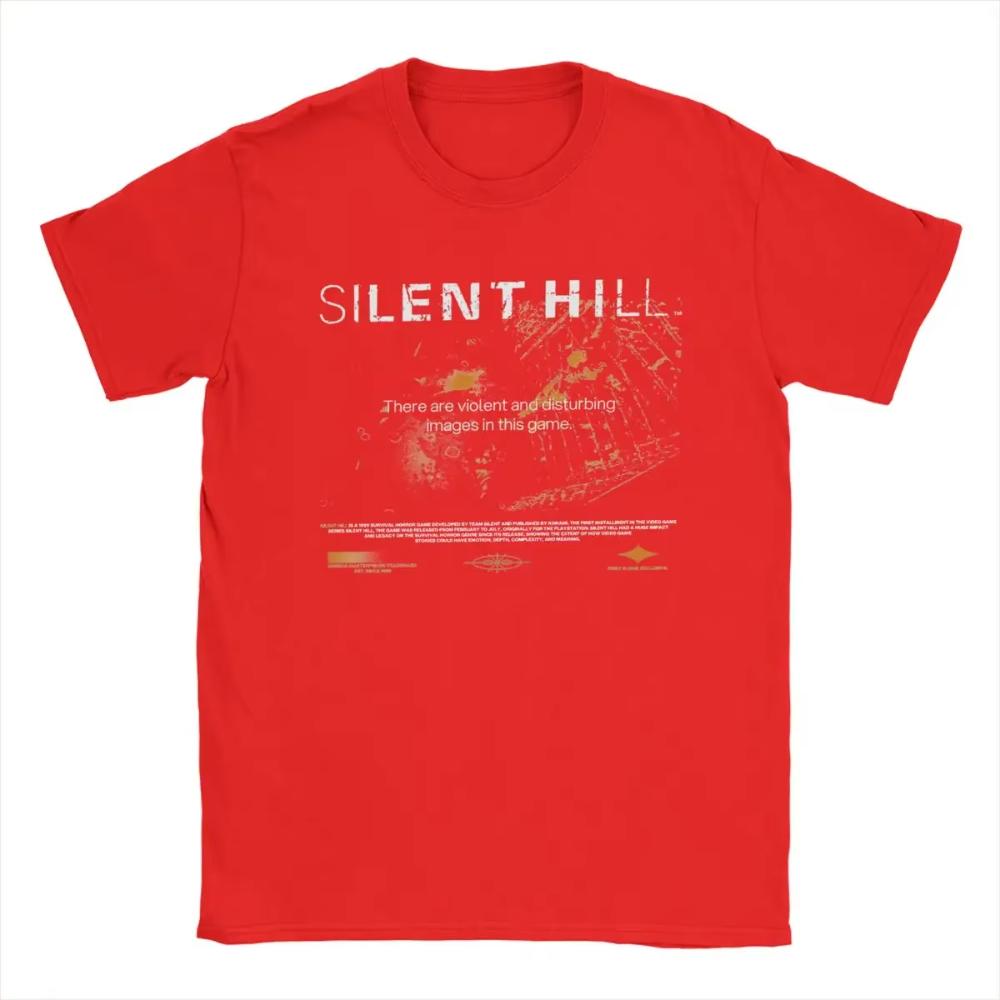 Funny Silent Hill Printed Graphic T-Shirt Men Women Round Collar Cotton T Shirt Short Sleeve Oversized Tee Shirt Summer Tops