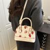 New Trendy Girl Handbag Fashion Commuter Strawberry Shell Bag Fashion Printing Texture Shoulder Bag Armpit Bag
