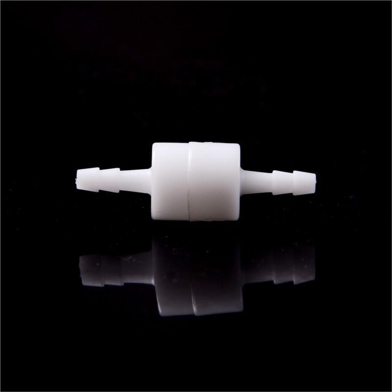 1PC White 4/6/8/10/12mm Plastic One Way Inline Check Valve Fuel Gas Liquid Water Suitable for water petrol diesel oils