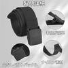 [BOJIDO] Nylon Belt for Men, Military Style, One Size Fits All, Adjustable Length, Lightweight Buckle, Workwear, Sportswear, Casual (Gray) [Item]