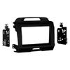 Fits Kia Sportage 11-14 Double DIN Harness Radio tall Kit - Charcoal Dash
