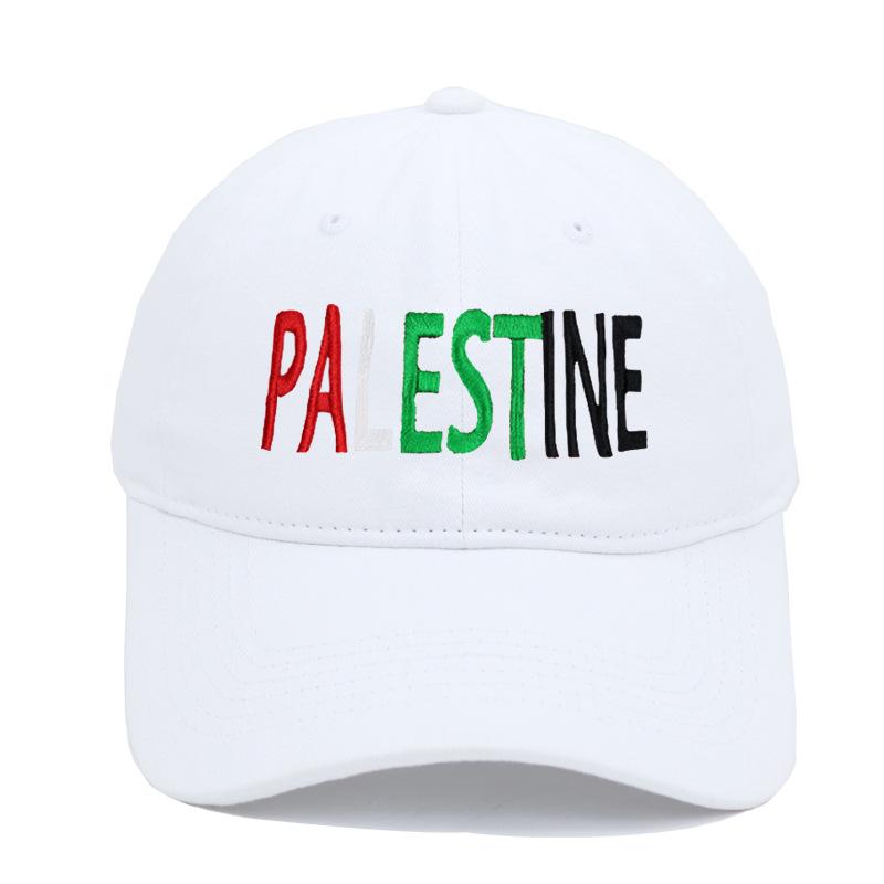 New Embroidered Palestine Vintage Washed Baseball Cap Outdoor Unisex Adjustable Snapback Trucker Hat Fashion for Women Dad Hats