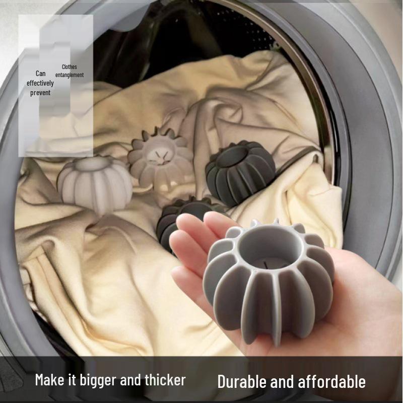 

6x4cm Laundry Ball - Stain Removal, Anti-Tangle, Prevents Knotting, Front Load Washing Machine Cleaning Ball White Laundry Ball