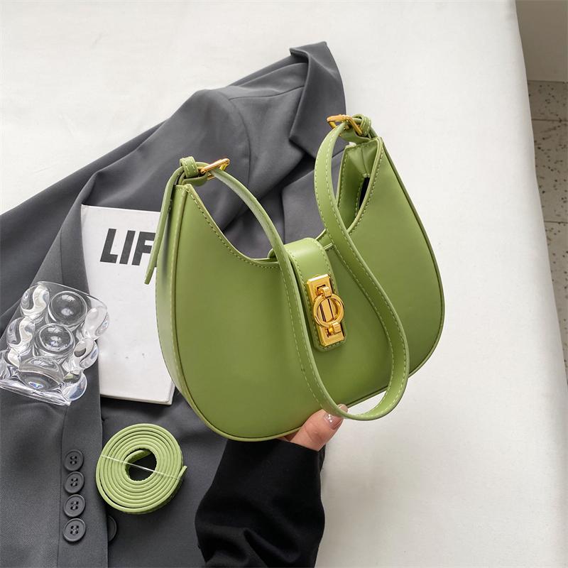 

Простая текстурированная женская сумка на одно плечо, весенняя новая сумка из искусственной кожи, мягкая сумка через плечо, женская повседневная универсальная маленькая сумка