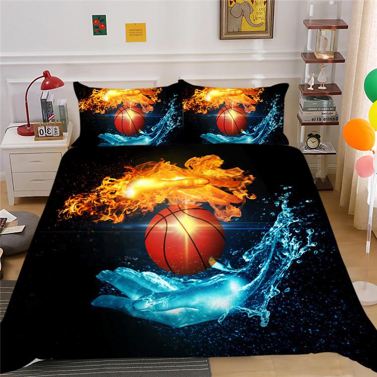 Sports Series Digital Printing Polyester Bedding Two Or Three-Piece Set