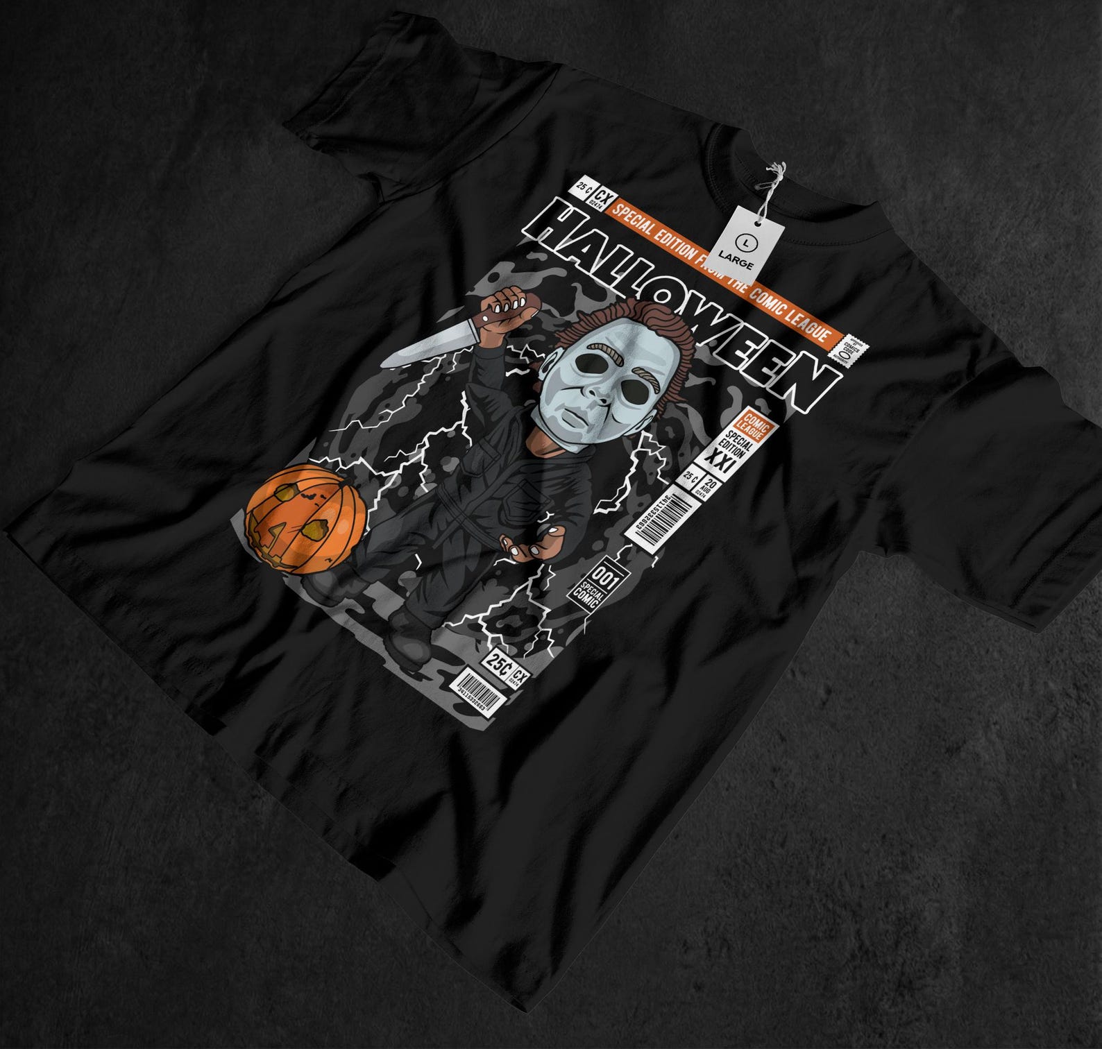 Halloween Movie Unisex Tee, 80s Horror Shirt, Slasher, Michael Myers, John Carpenter, Boogeyman, Pop Culture, Cult Classic, Present for Dad 120