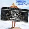New Zealand Warriors Print Beach Towel, Large Soft Quick Dry Towel for Beach Camping Swimming