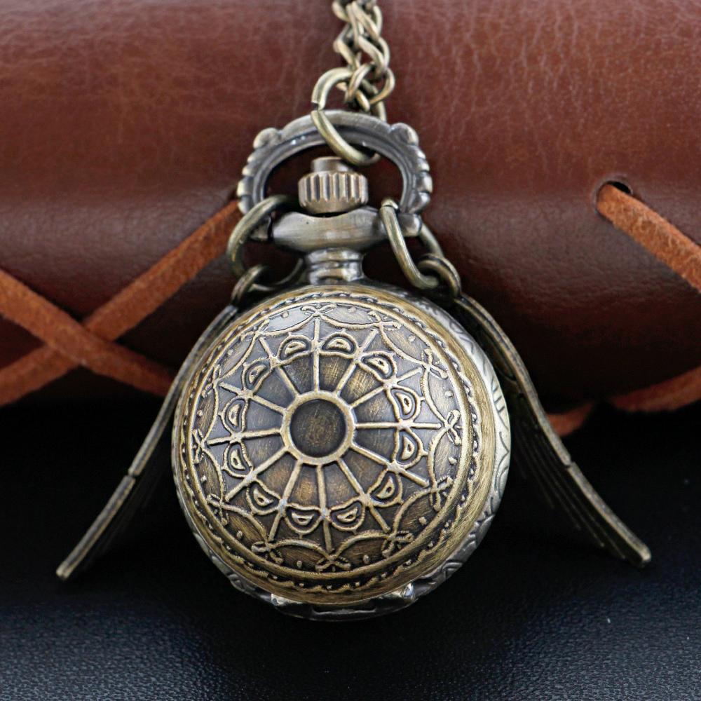 

Magic Gold Fairy Ball Quartz Pocket Watch Men s and Women s Vintage Fob Watch Children s Gift Pendant Necklace Souvenir Cf1177 коричневый