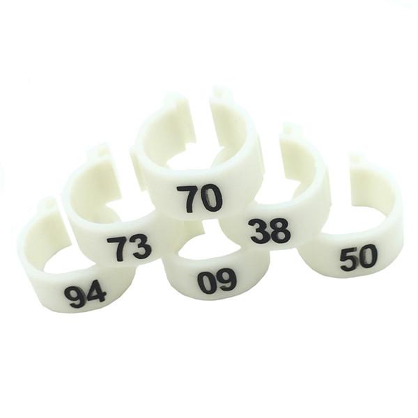 Inner Diameter 10mm Pigeon Leg Ring Poultry Pigeon Bird Parrot Clip Ring with Foot Ring Pigeon Supplies Bird Utensils 100Pcs/Set