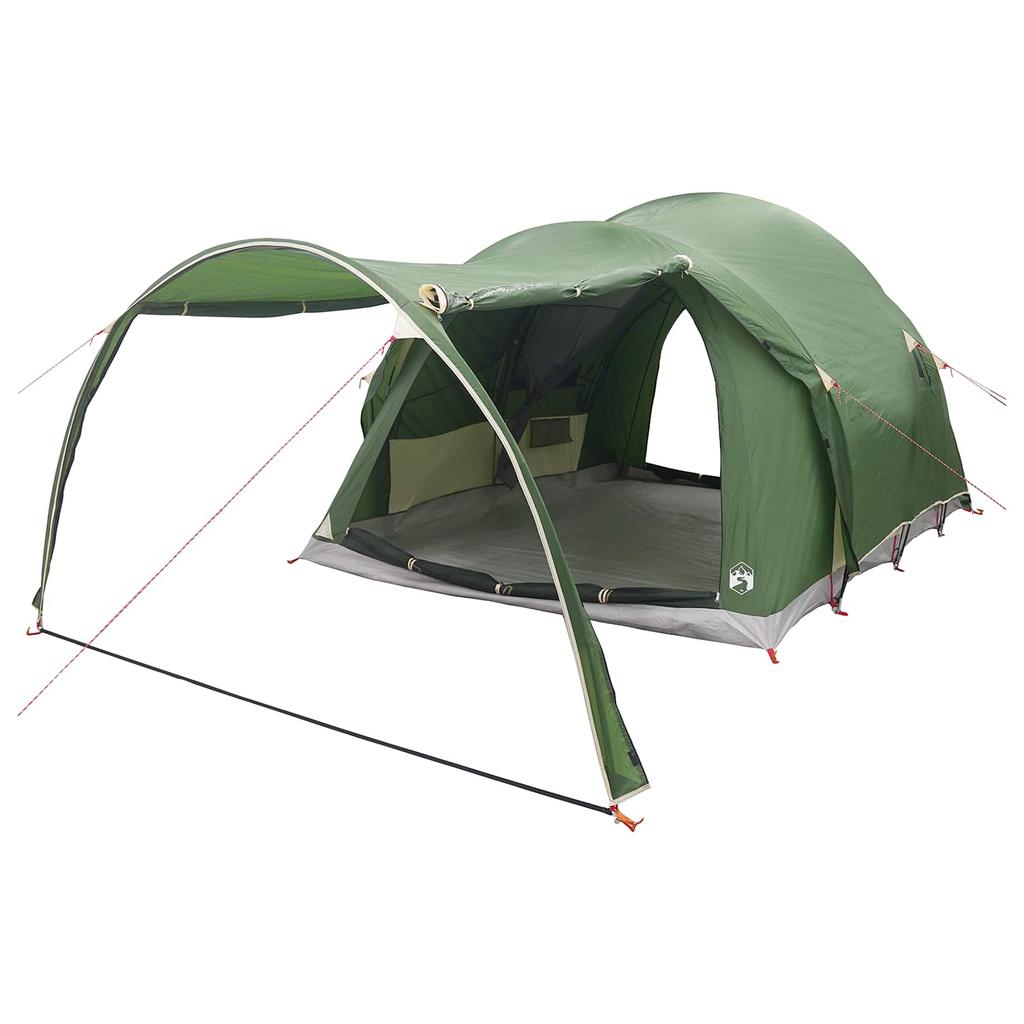 Tunnel Tent with Roof Green 370 x 275 x 210 cm Polyester and Steel