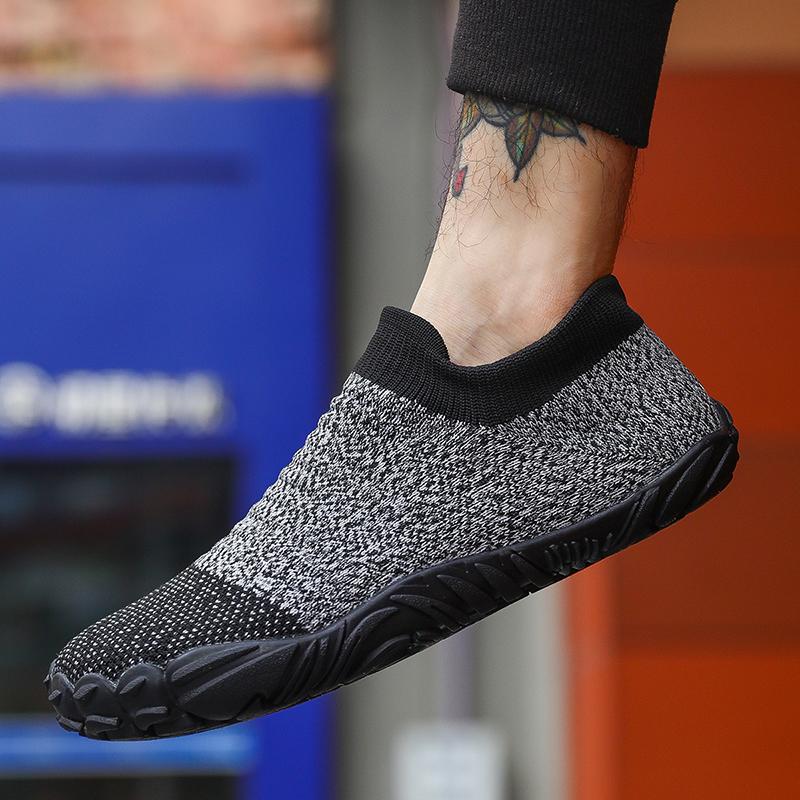 Fashion Loafers Woman Shoes Breathable Mesh Fabric New Walking Wide Toe Flat Jogging Breathable Soft Sole Men's Sports Shoes Large Size