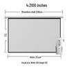 Lancaihe Electric Remote HD Projector Screen