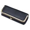 Genuine Leather Sunglasses Case Kiss Lock Glasses Storage Case Portable Eyewear Organizer Case for Outdoor Travel
