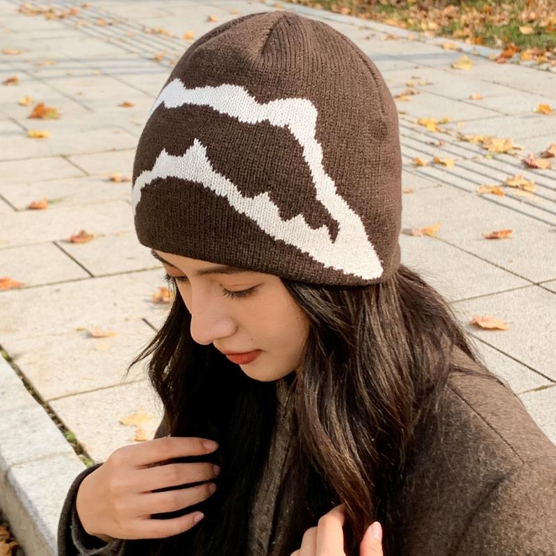 Geometric Jacquard Knit Brimless Hat with Unique Pattern For Adult Teens Stylish Looking And Warmth Cool Weather Headpiece