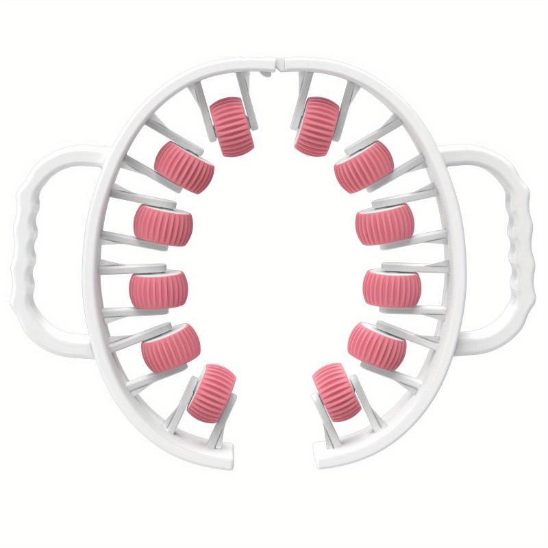 1Pc 360° Muscle Roller, 12-Wheel Ring Leg Massager for Calves, Legs, Arms, Plastic Fascia Muscle Roll-On Fat Burner